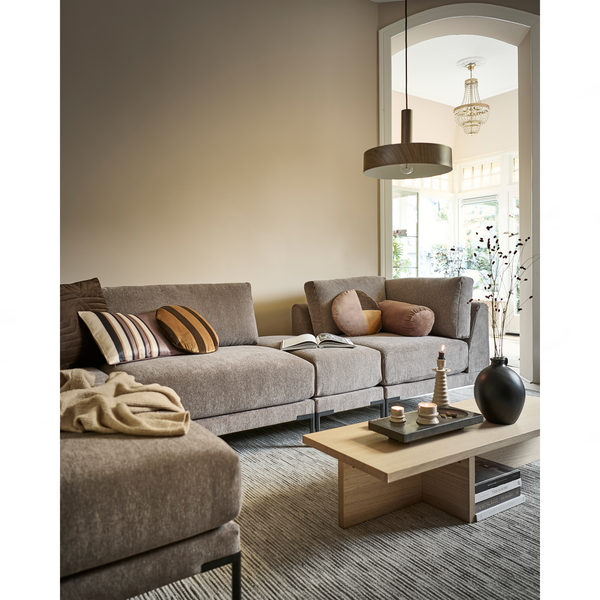 Couple corner element taupe, room setting