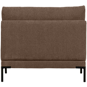 Couple loveseat element chocolate brown, back view
