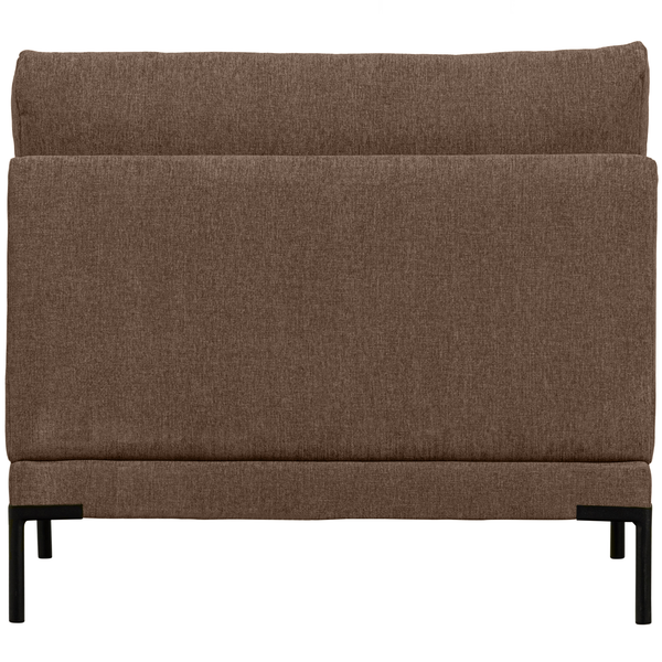 Couple loveseat element chocolate brown, back view