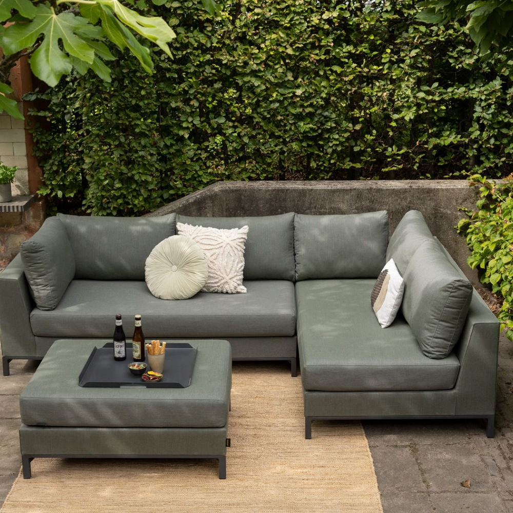 Sicilië loungeset tuin rechts groen, sfeerfoto