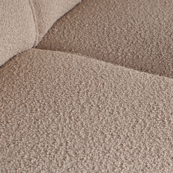 Statement XL 4-zits bank 372 cm bouclé beige, detail