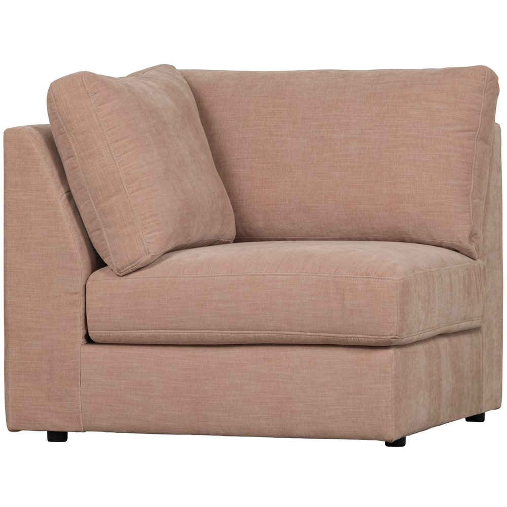 Family corner element pink, angled front view